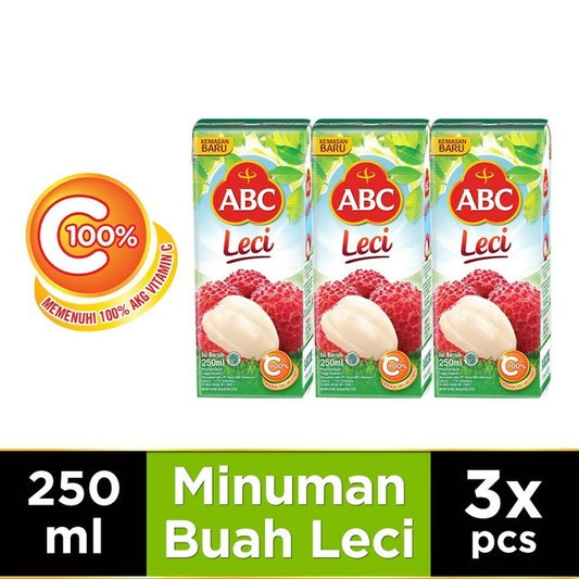 ABC Lychee Juice 250 ml x 3 pcs