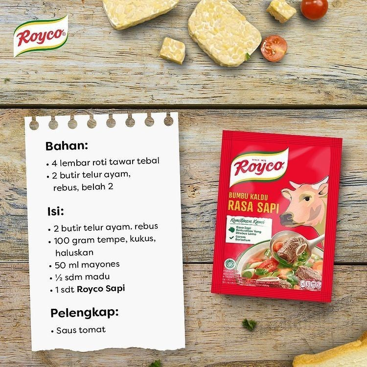Royco Bumbu Kaldu Penyedap Rasa Sapi 220 g x3