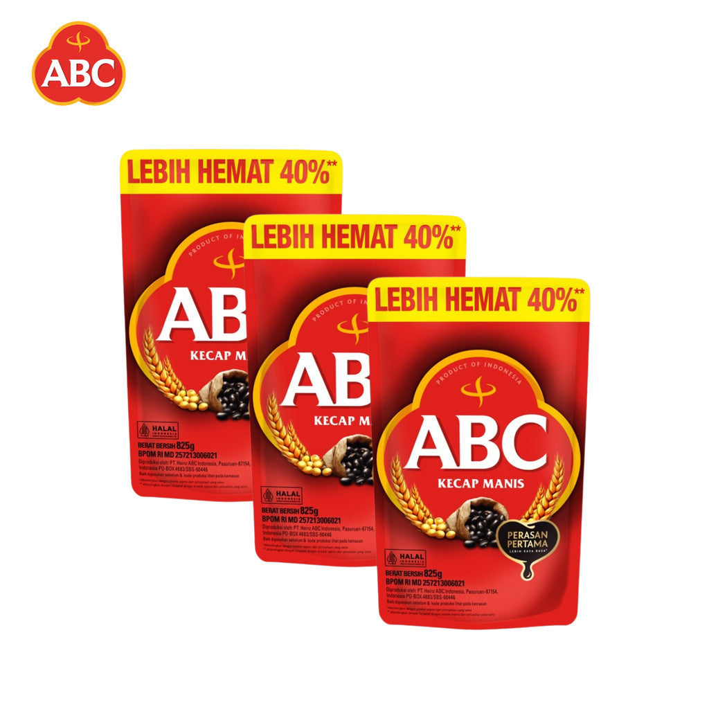 ABC Kecap Manis 825 gr x 3 pcs