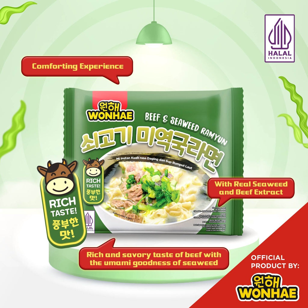 Wonhae Beef Seaweed Ramyun 120gr