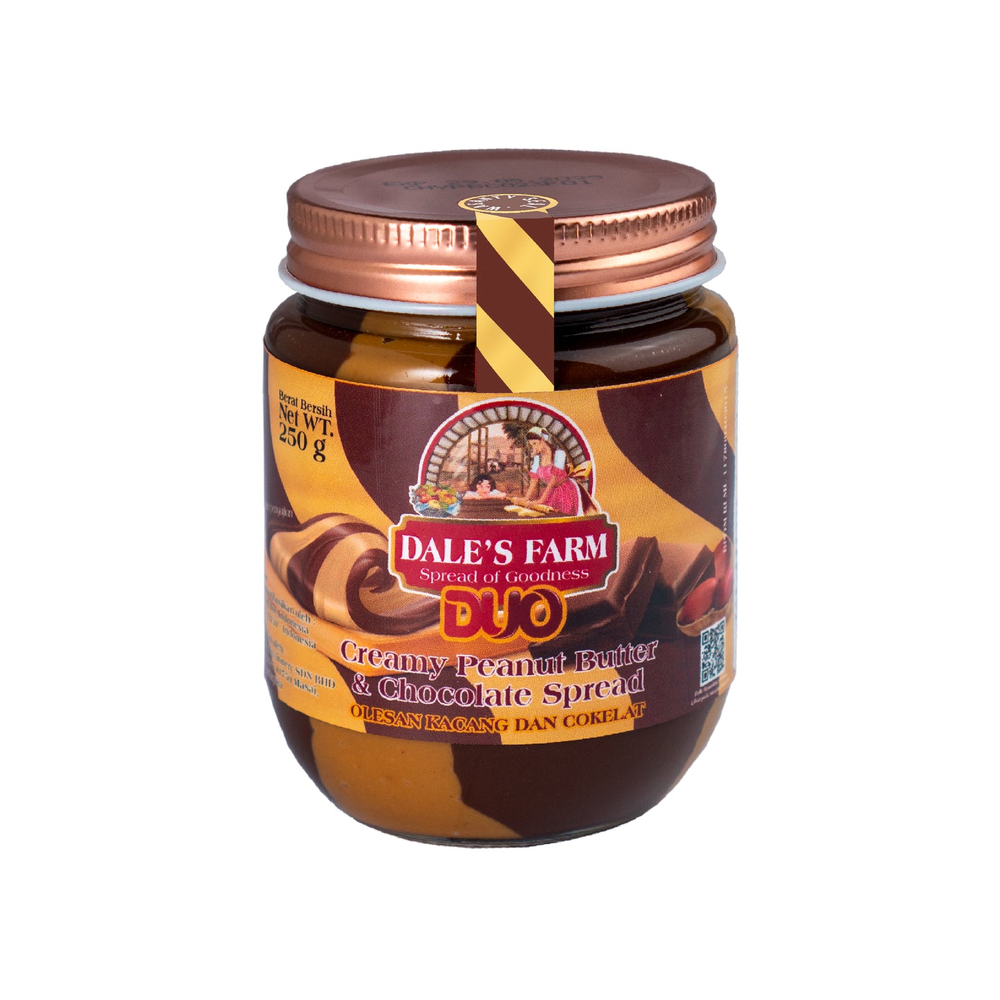Dale's Farm Duo Peanut Butter & Chocolate Creamy 250gr