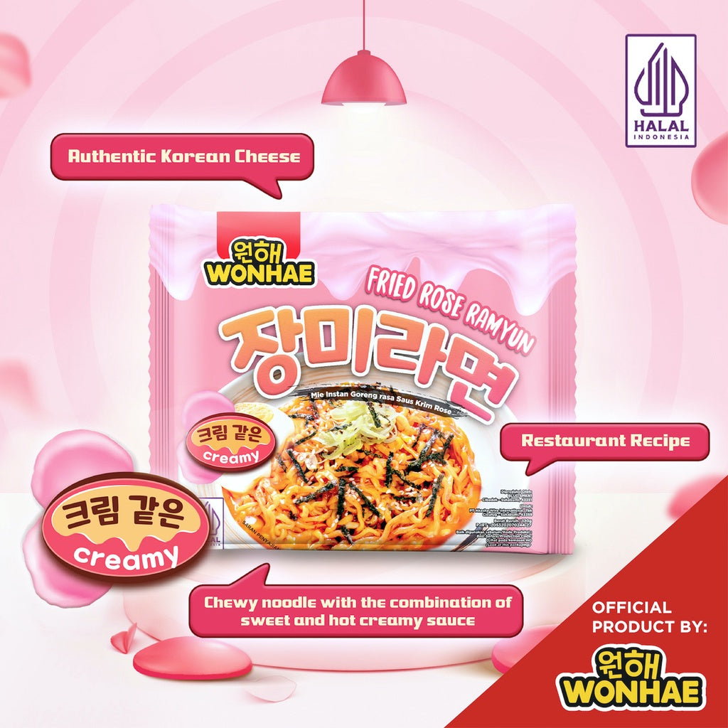 Wonhae Fried Rose Ramyun 120gr