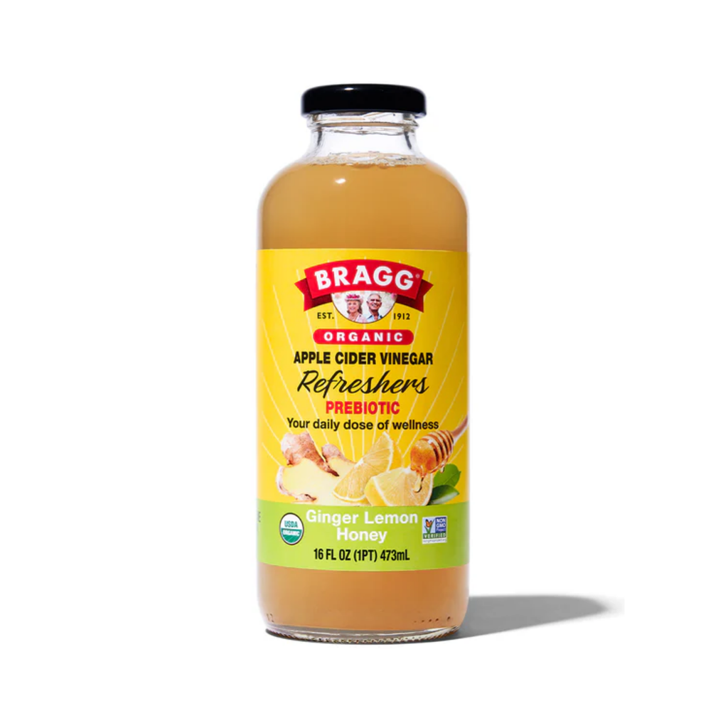 Bragg Organic Apple Cider Vinegar Refreshers Prebiotic Ginger Lemon Honey 473ml (16oz)