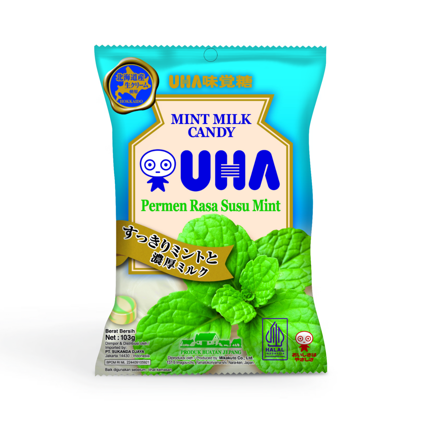 UHA Mint Milk Candy 103gr