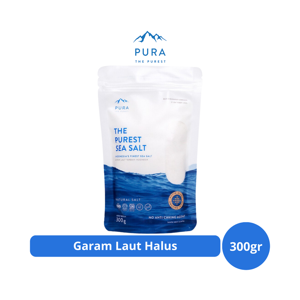 PURA Sea Salt Fine 300gr | Garam Laut Halus