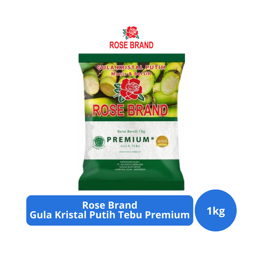 Rose Brand Gula Kristal Putih Tebu Premium 1kg