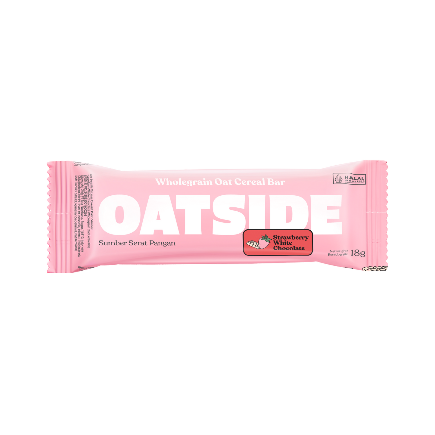 OATSIDE Cereal Bar Strawberry White Chocolate 12s @ 18gr