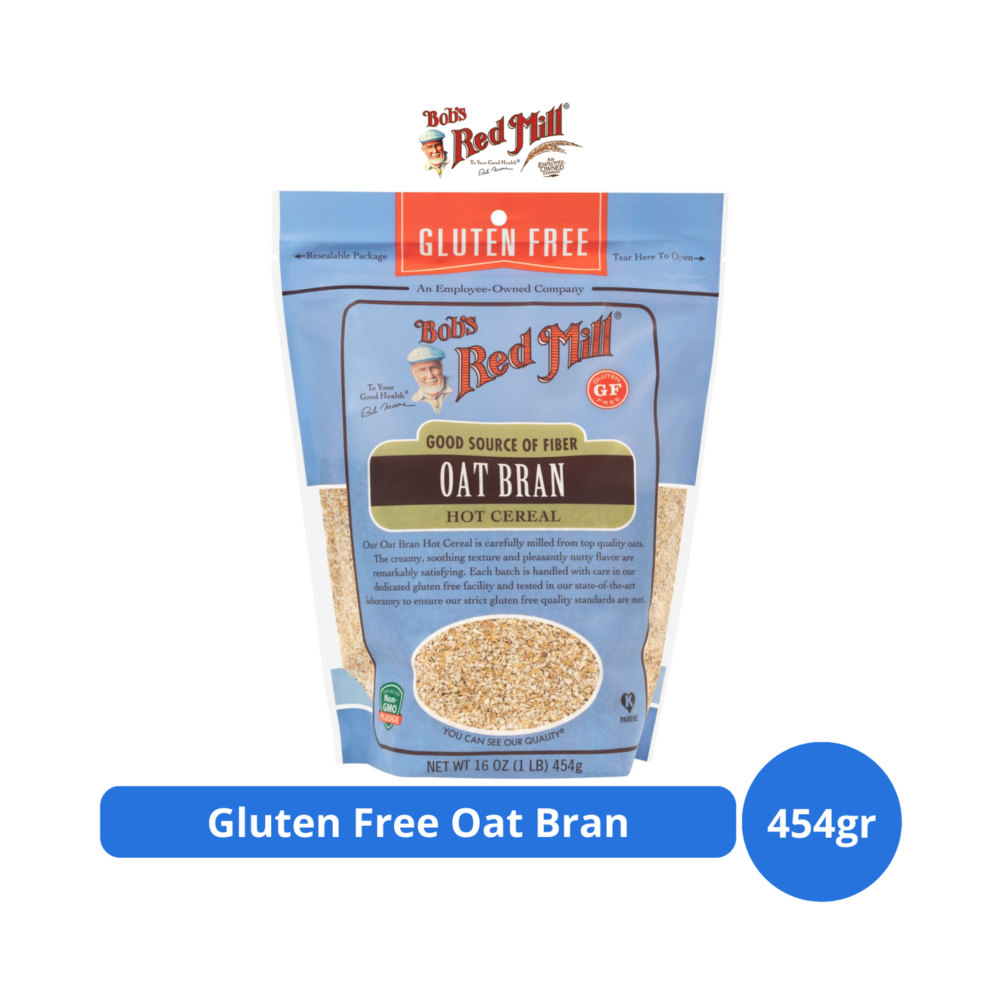 Bob's Red Mill Gluten Free Oat Bran 454gr (16oz)