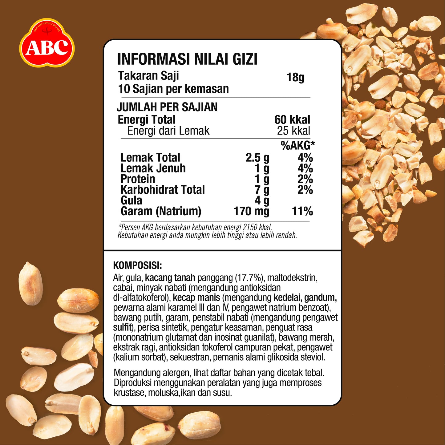 ABC Bumbu Kacang Serbaguna 180 g