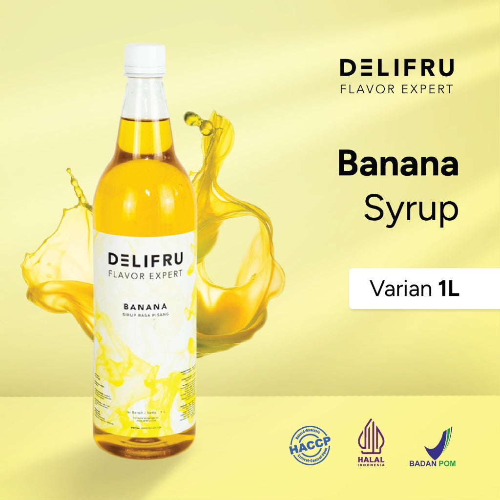 Delifru Syrup Banana 1 Liter