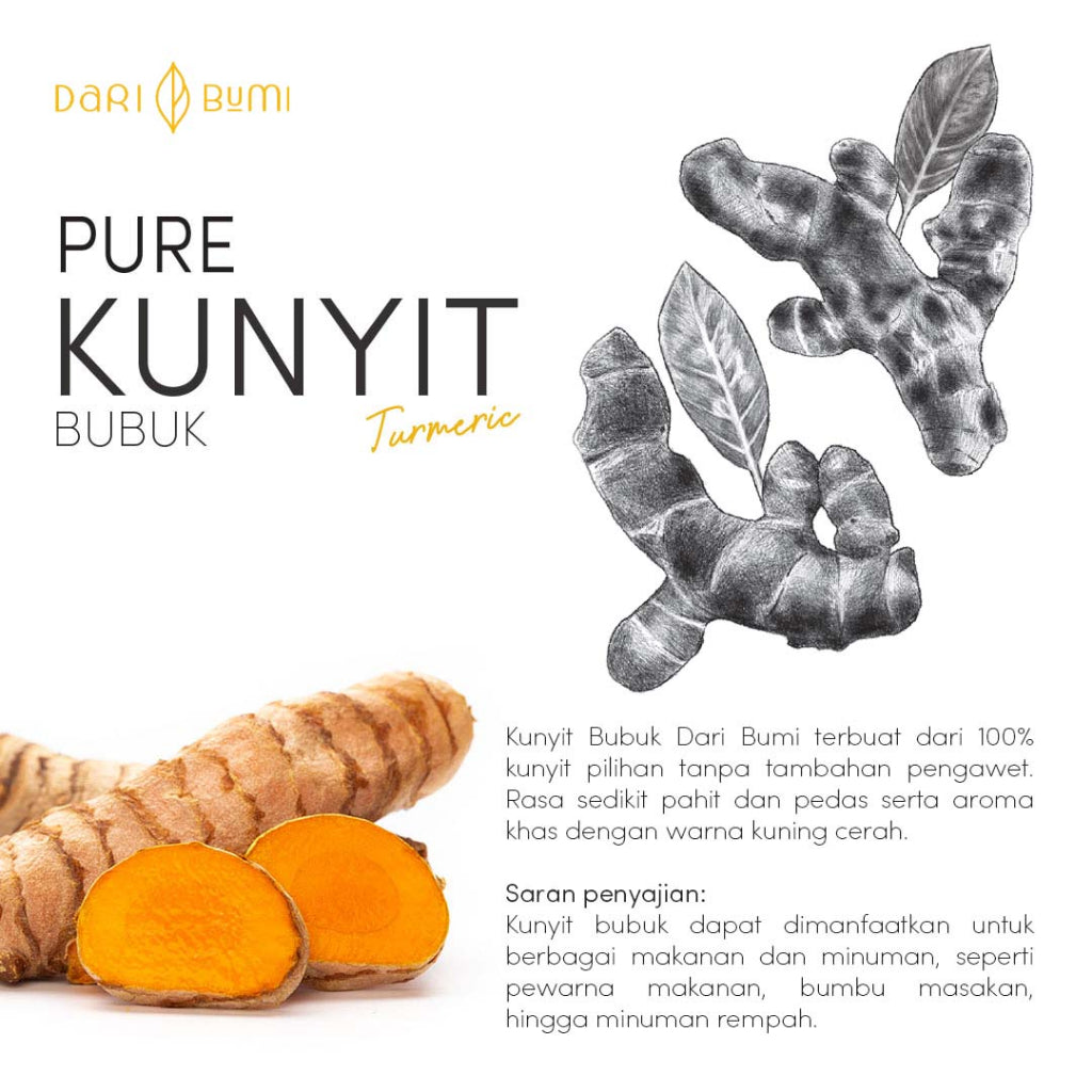 Bumbu Kunyit Bubuk 50 gr Dari Bumi