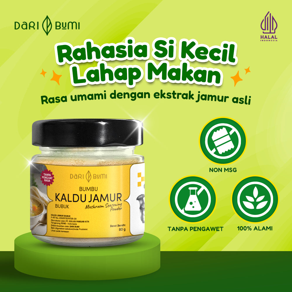 Bumbu Kaldu Jamur Bubuk 80 gr Dari Bumi