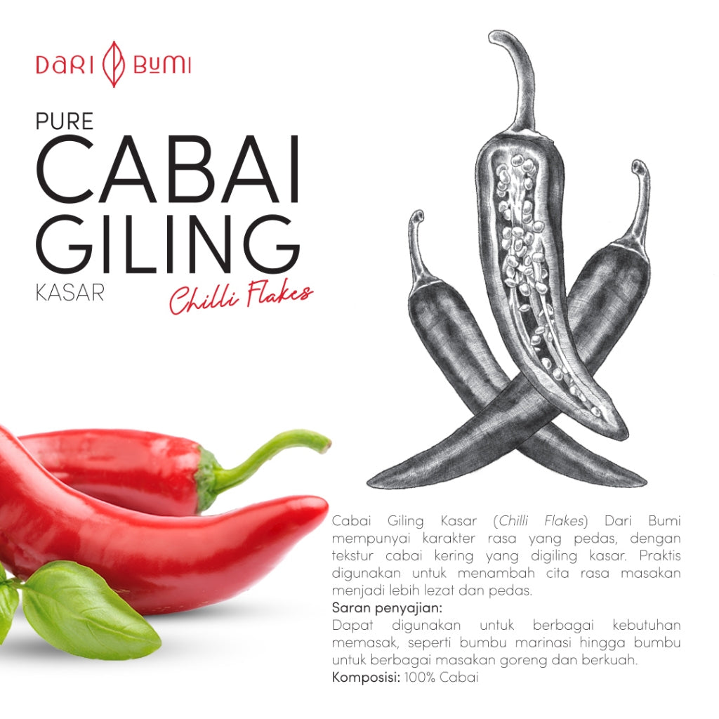 Bumbu Cabai Giling Kasar 50 g Dari Bumi