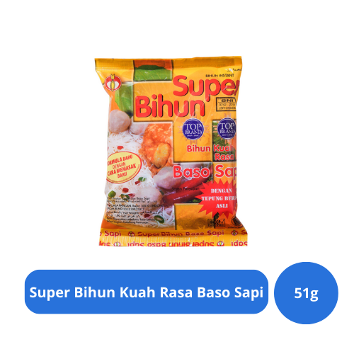 Super Bihun Kuah Rasa Baso Sapi 51g