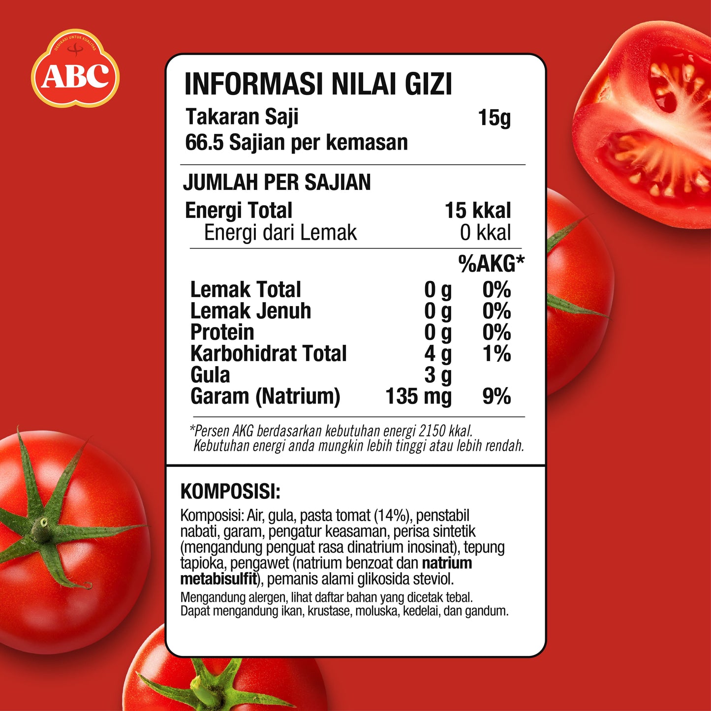 ABC Saus Tomat 1 kg