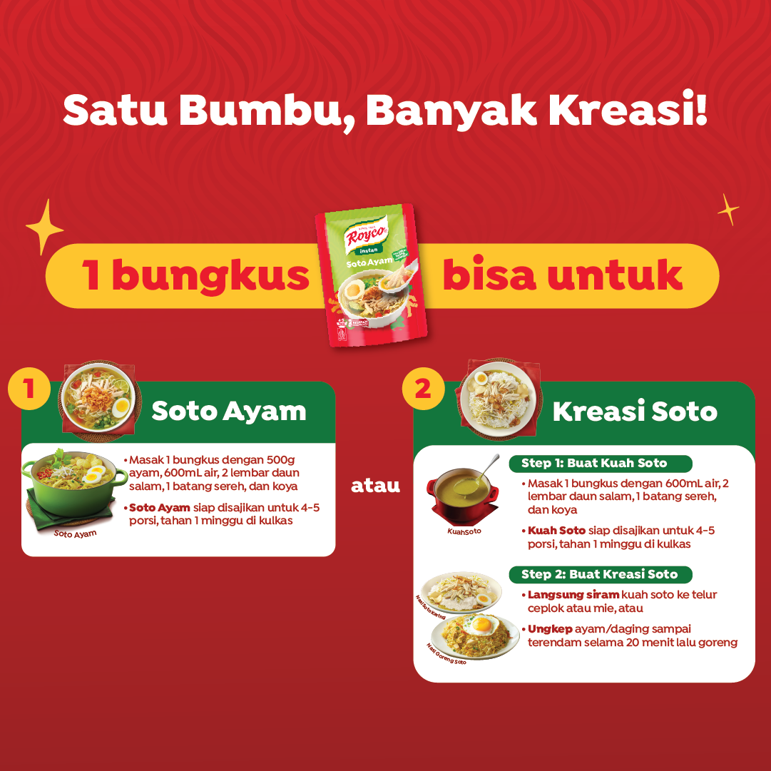 Royco Bumbu Siap Pakai Soto - Bumbu Dasar Serba Bisa 40g