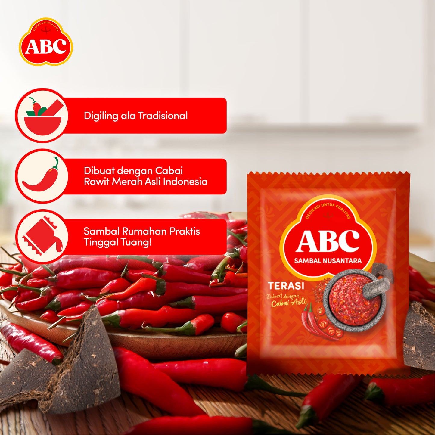 ABC Sambal Nusantara Terasi 10 x 18 g