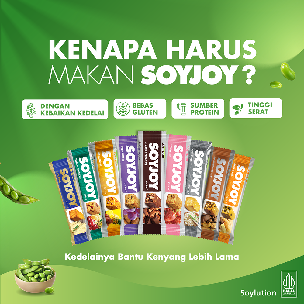 SOYJOY Snack Bar Kedelai Kurma Nastar 30gr - Single