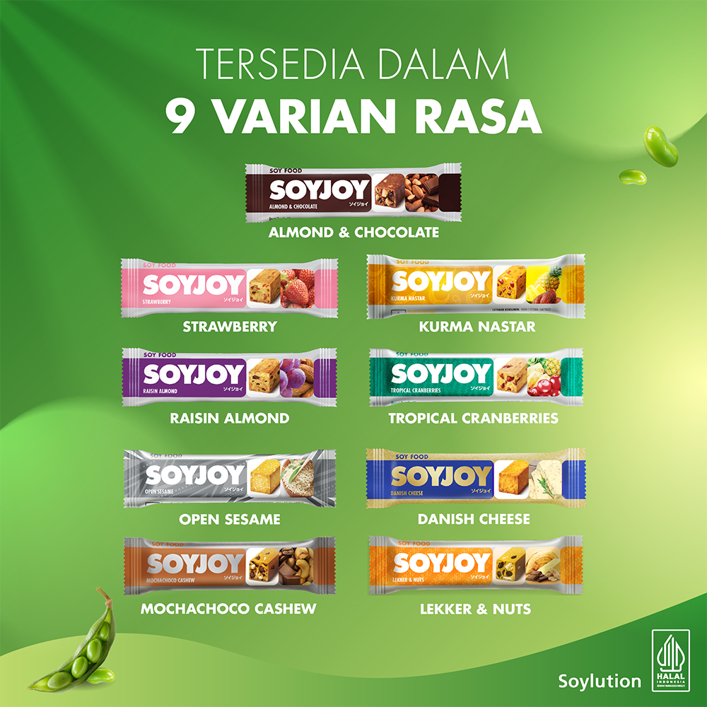 SOYJOY Snack Bar Kedelai Kurma Nastar 30gr - Single