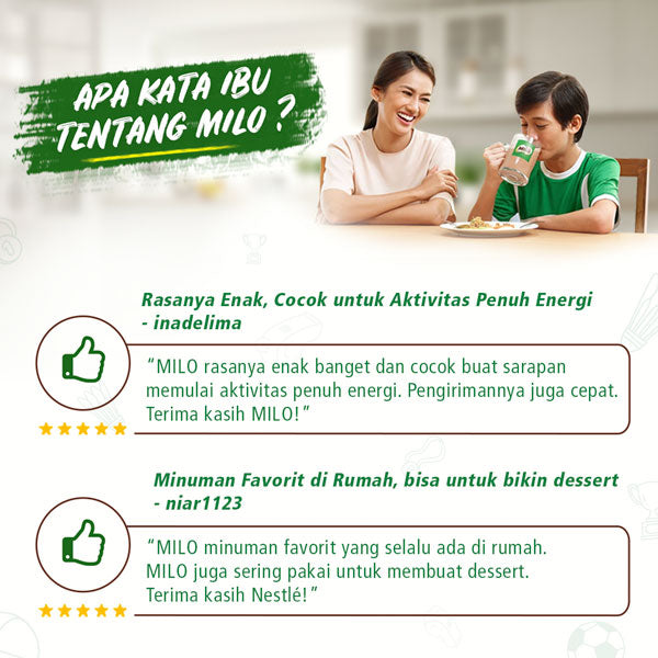 Susu Coklat MILO ACTIV-GO Pouch 990 Gr