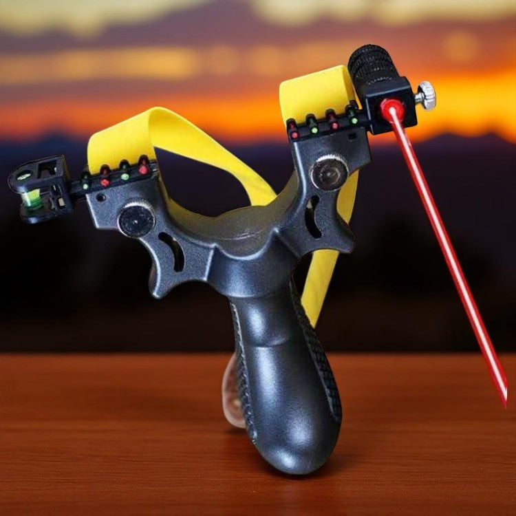 SYQT Big Power Ketapel Tactical Slingshot Laser Sight Rubber Band - SSGX