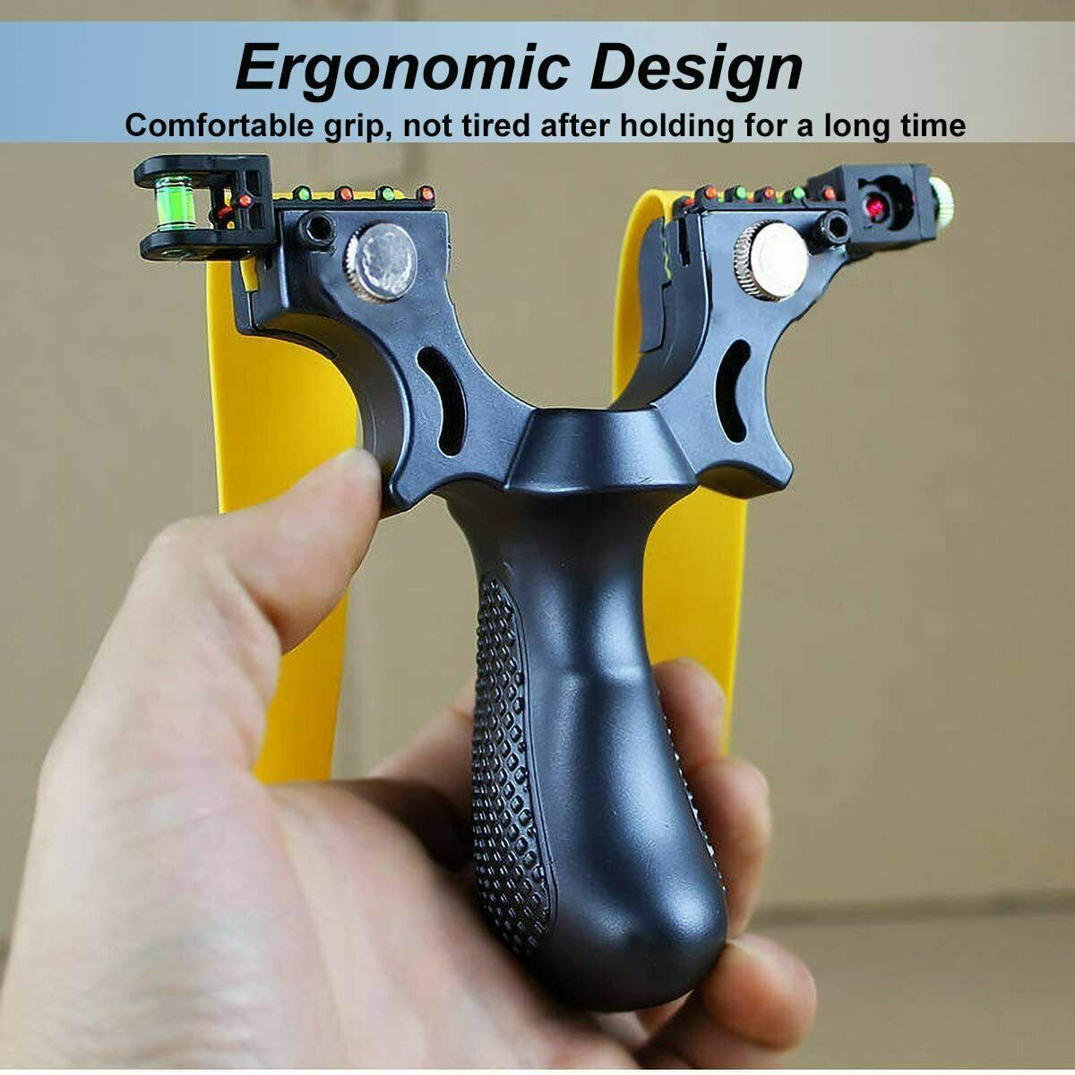 SYQT Big Power Ketapel Tactical Slingshot Laser Sight Rubber Band - SSGX