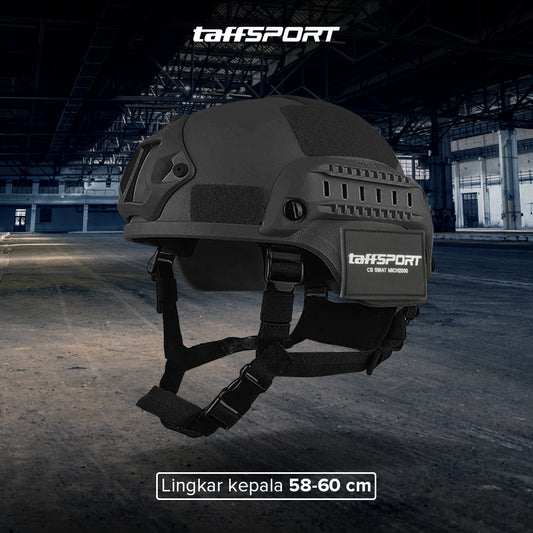 TaffSPORT Helm Tactical Airsoft Gun Paintball CS SWAT Helmet - MICH2000