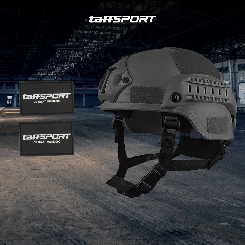 TaffSPORT Helm Tactical Airsoft Gun Paintball CS SWAT Helmet - MICH2000