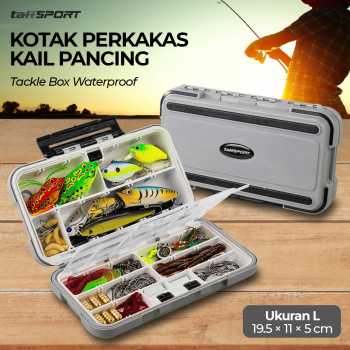 TaffSPORT Kotak Perkakas Kail Pancing Tackle Box Waterproof L - DY029