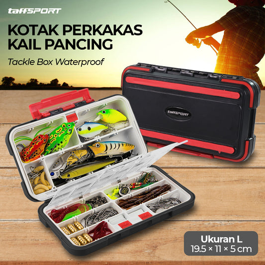 TaffSPORT Kotak Perkakas Kail Pancing Tackle Box Waterproof L - DY029