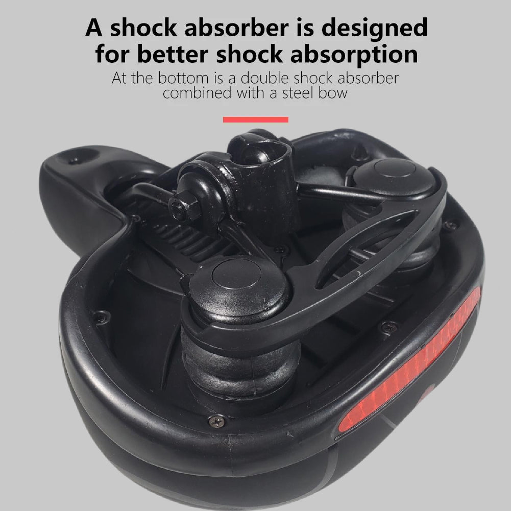 TaffSPORT Sadel Sepeda Bike Saddle Leather Model Shock Absorber Ball - ZF10