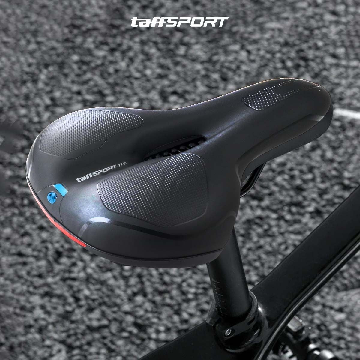 TaffSPORT Sadel Sepeda Bike Saddle Leather Model Shock Absorber Ball - ZF10