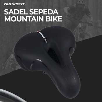 TaffSPORT Sadel Sepeda Mountain Bike Saddle Leather Spring - SX223-06