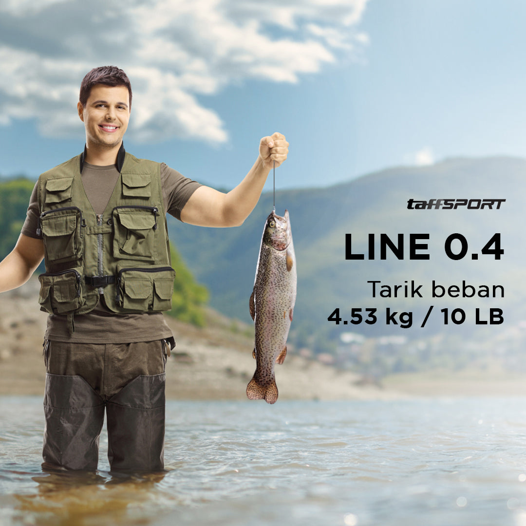 TaffSPORT Senar Benang Tali Pancing Extreme Braid 0.4 300M - FM-PEL