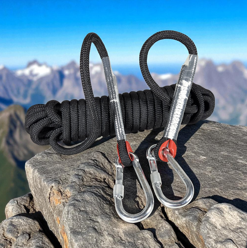 TaffSPORT Tali Paracord Panjat Tebing Climbing Rope 10mm Steel Buckle 10M - P4