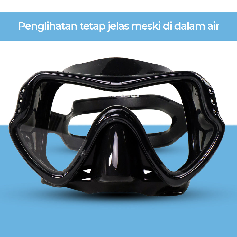 TaffSPORT ZACRO Kacamata Selam Scuba Diving Tempered Glass - 502