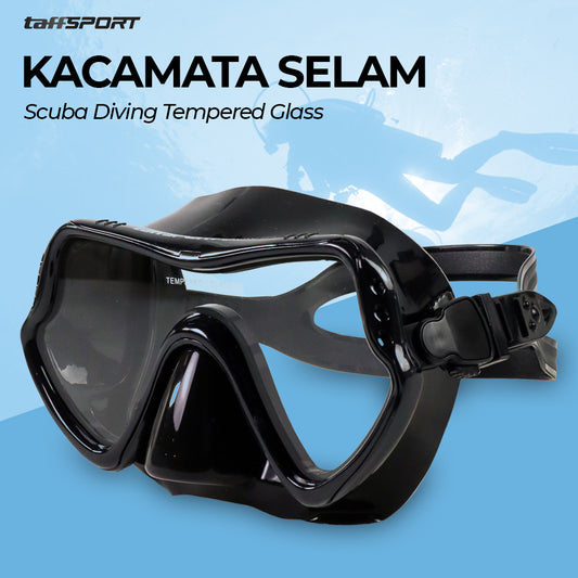 TaffSPORT ZACRO Kacamata Selam Scuba Diving Tempered Glass - 502