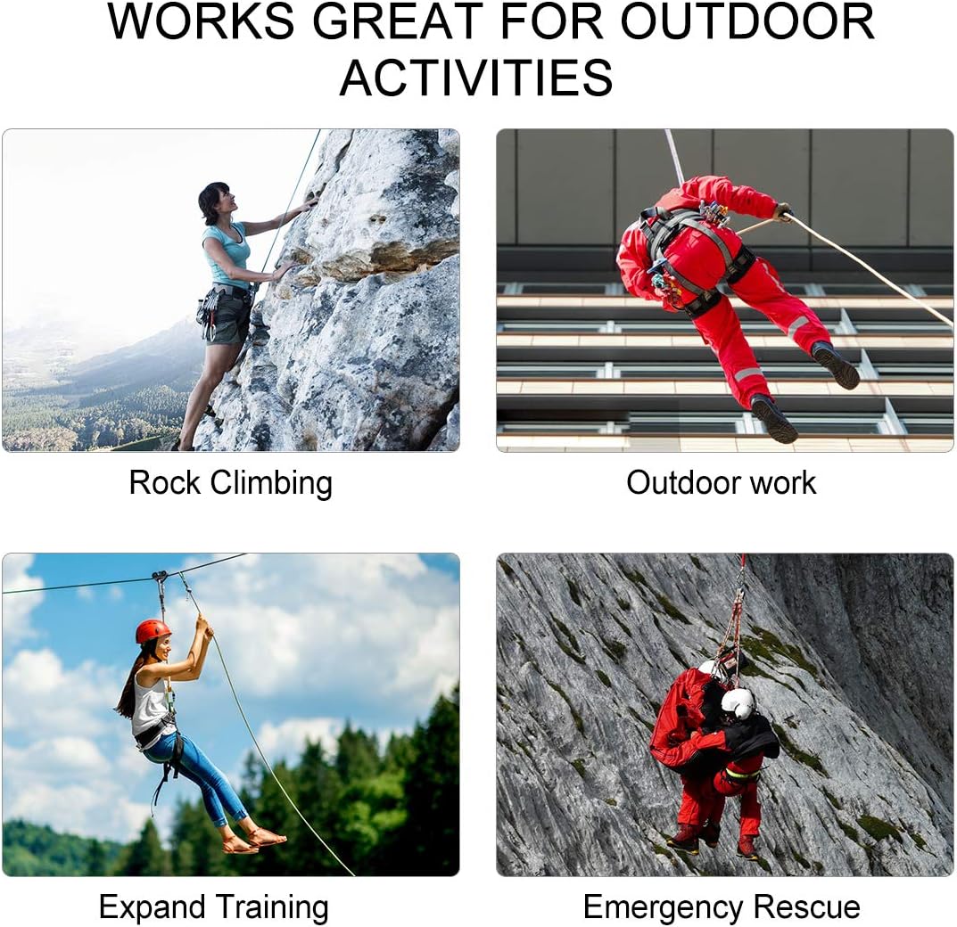 TaffSPORT Tali Paracord Panjat Tebing Climbing Rope 10mm Steel Buckle 10M - P4