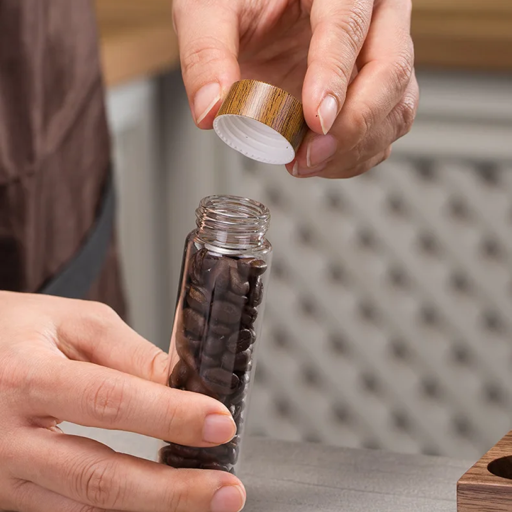 TOVMEKDJN Toples Kaca Penyimpanan Makanan Tutup Plastik 50ml - TK820